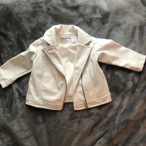 Infant leather coat